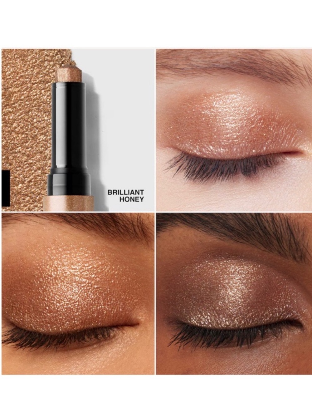Bobbi Brown Shimmer Crystal Eyes Shadow Stick, Brilliant Honey, NIB - Picture 2 of 3